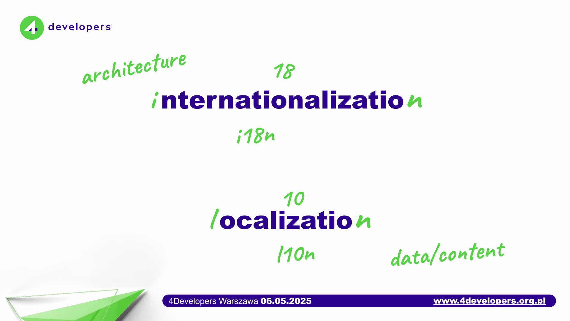 Slide from presentation