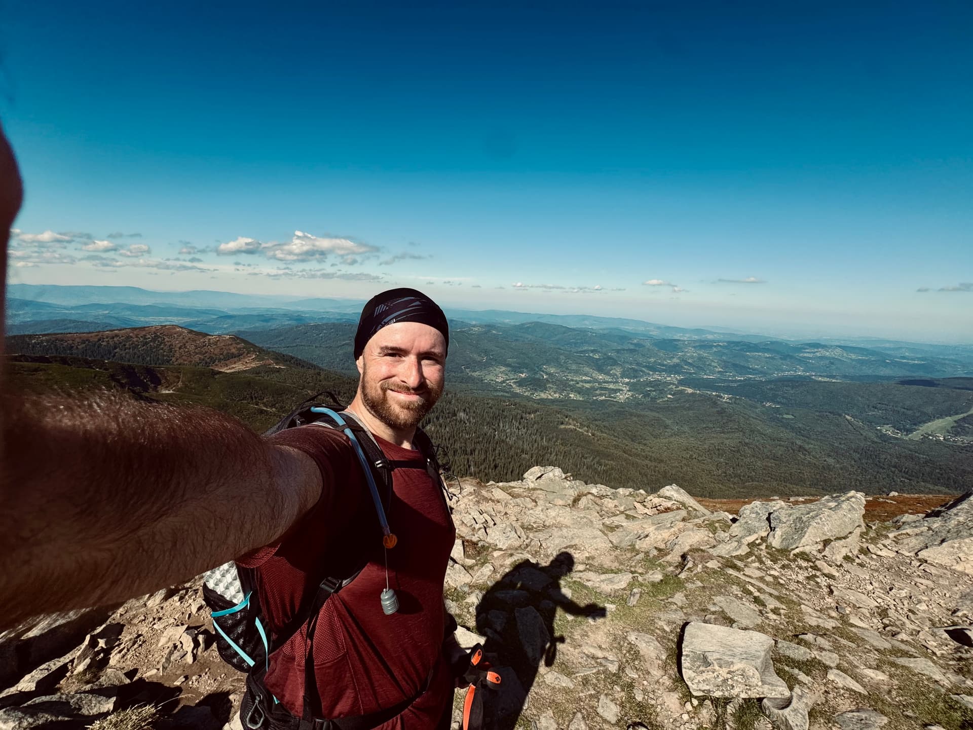 Szymon hiking
